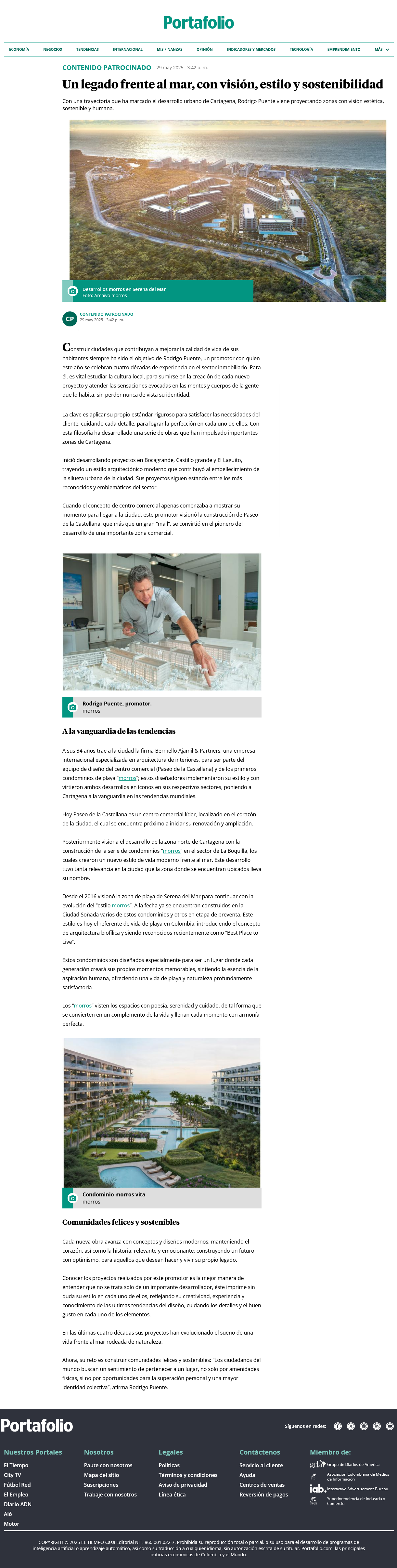 Un legado frente al mar, con visión, estilo y sostenibilidad